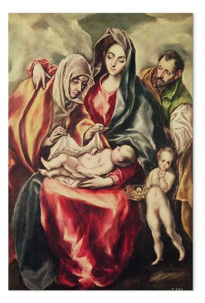 Quadro famoso El Greco - La Sacra Famiglia
