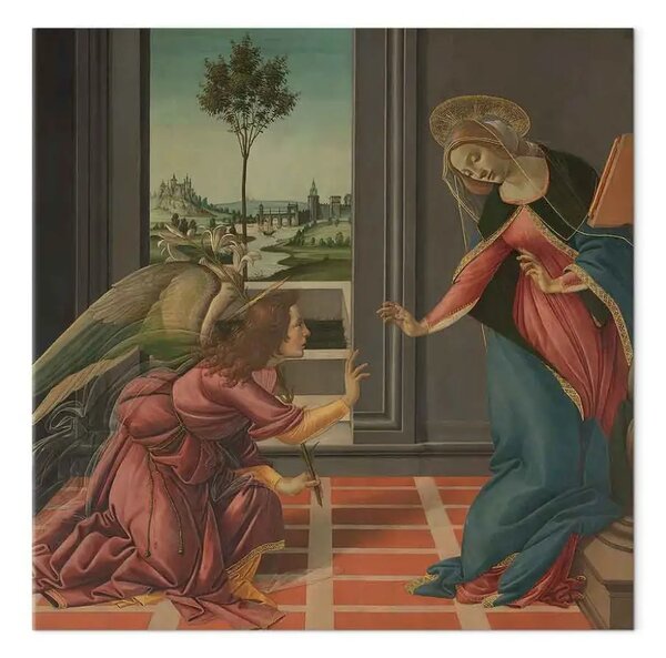 Riproduzione quadro Sandro Botticelli - Annunciazione a Maria