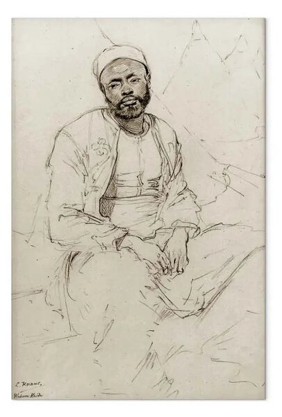 Riproduzione quadro Ludwig Knaus - Marocchino seduto (Wahner Heide)