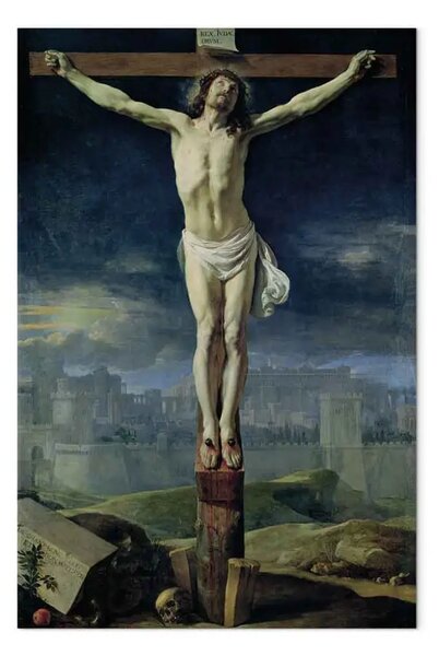 Quadro famoso Philippe de Champaigne - Cristo sulla Croce, davanti