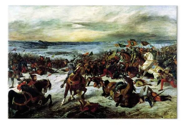 Riproduzione quadro Eugène Delacroix - La morte di Carlo il Temerario