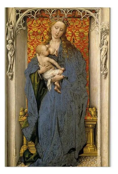 Riproduzione Rogier van der Weyden - La Vergine Maria col Bambino