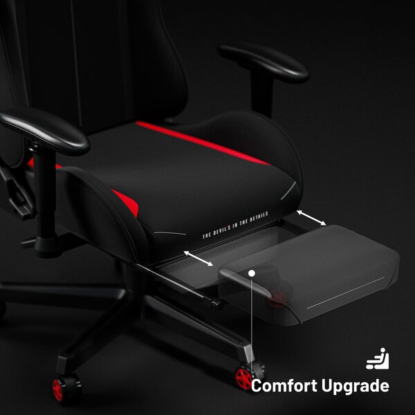 Sedia girevole da gaming Diablo X-Starter nera e rossa