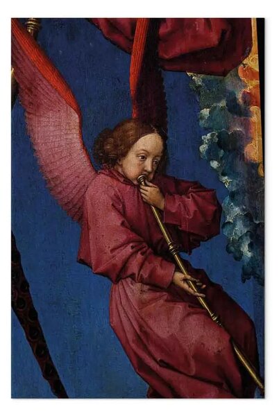 Riproduzione quadro Rogier van der Weyden - Cristo come Giudice del Mondo e l'Arcangelo Michele che pesa le anime