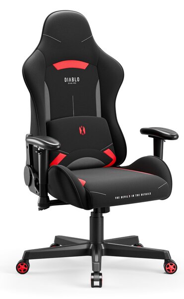 Sedia girevole da gaming Diablo X-Starter nera e rossa
