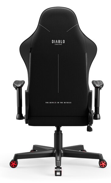 Sedia girevole da gaming Diablo X-Starter nera e rossa