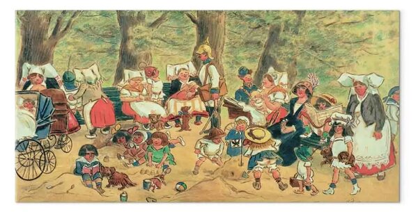 Riproduzione Heinrich Zille - Nel Tiergarten di Berlino