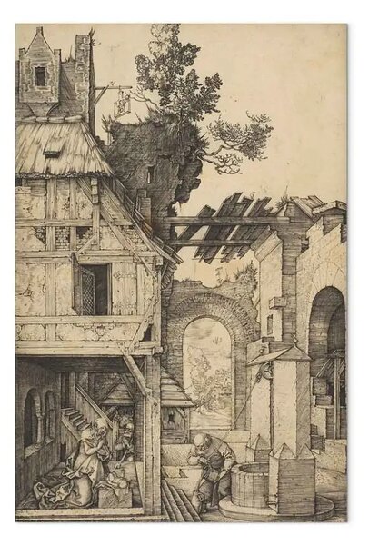 Quadro famoso Albrecht Dürer - La nascita di Cristo