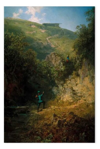Riproduzione quadro Carl Spitzweg - Il vacanziere