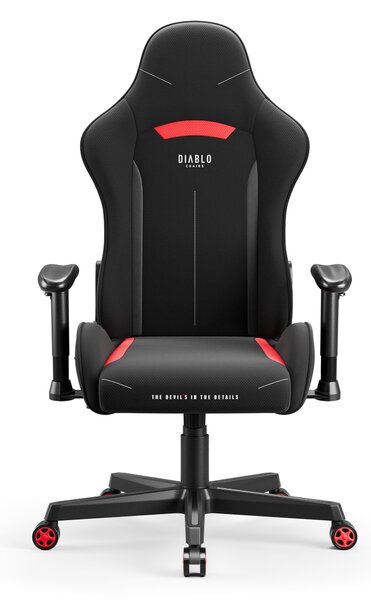 Sedia girevole da gaming Diablo X-Starter nera e rossa