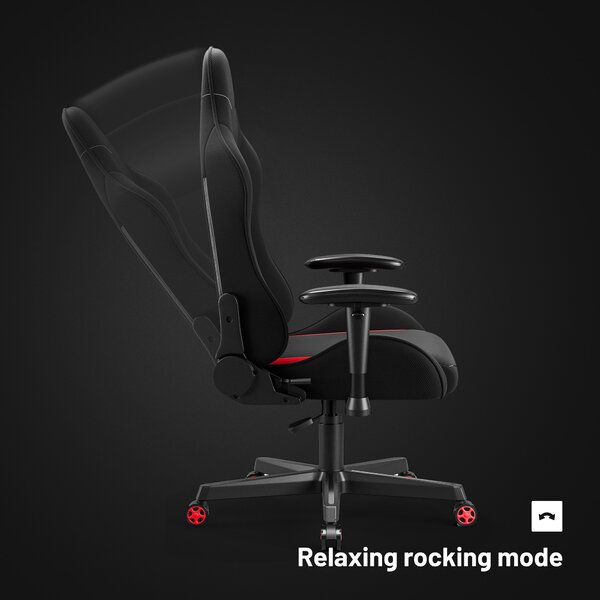 Sedia girevole da gaming Diablo X-Starter nera e rossa