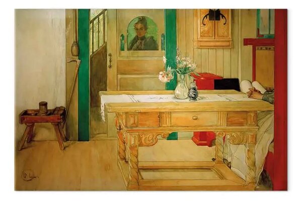Riproduzione quadro Carl Larsson - Pisolino domenicale