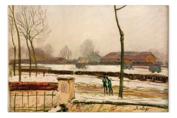 Quadro famoso Alfred Sisley - Paesaggio invernale