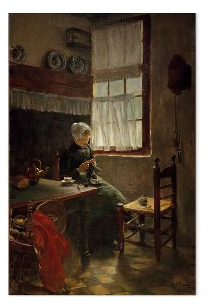 Riproduzione Max Liebermann - Lavoro silenzioso