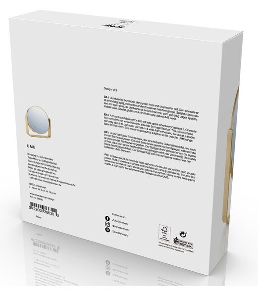 Specchio per make-up con ingrandimento (con ingrandimento 5x) ø 19 cm Ume – Zone