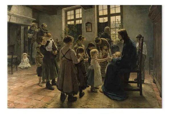 Quadro famoso Fritz von Uhde - Lascia che i bambini vengano a me