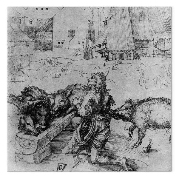 Riproduzione quadro Albrecht Dürer - Il figliol prodigo