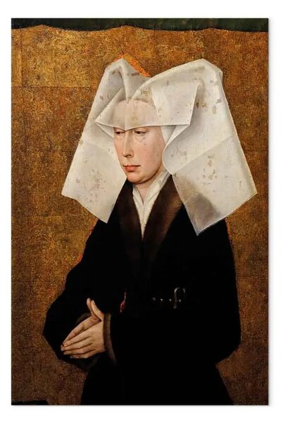 Riproduzione Rogier van der Weyden - Ritratto del donatore della moglie del cancelliere Nicolas Rolin, Guigone de Salins