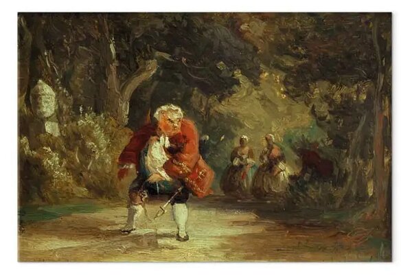 Riproduzione quadro Carl Spitzweg - Il cavaliere impedito