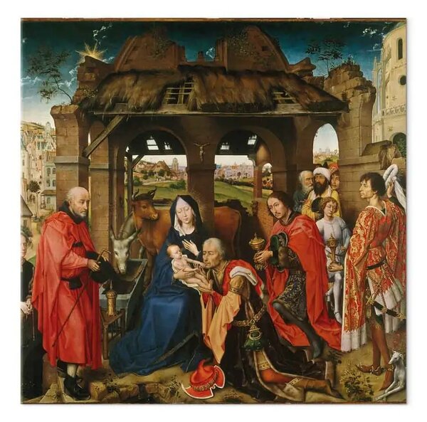 Riproduzione quadro Rogier van der Weyden - Adorazione dei Re Magi