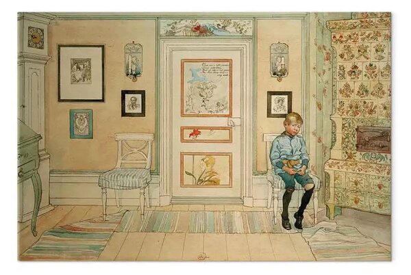 Quadro famoso Carl Larsson - Il calcio d'angolo