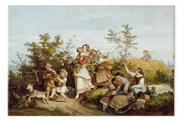Quadro famoso Adrian Ludwig Richter - Divertimento estivo