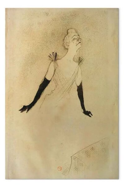 Riproduzione quadro Henri de Toulouse-Lautrec - Yvette Guilbert