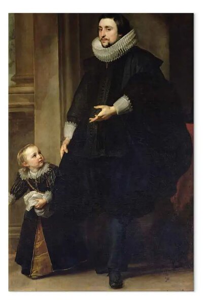 Quadro famoso Anthony van Dyck - Ritratto di un nobile e suo figlio o Ritratto del fratello di Rubens