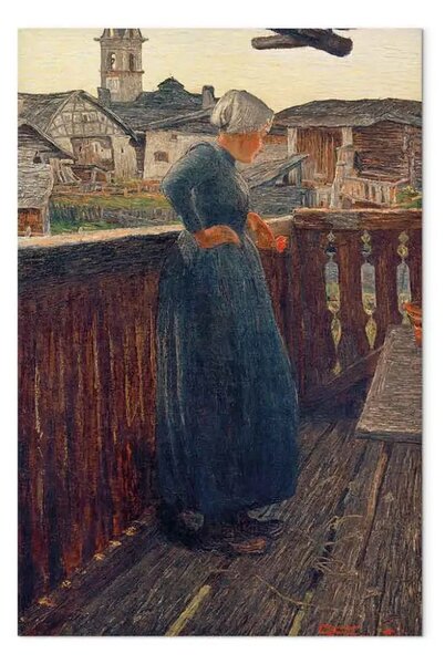 Riproduzione Giovanni Segantini - Sul balcone