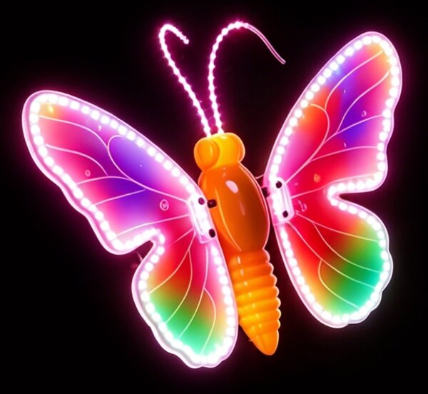 Aigostar - Decorazione LED da esterno 162xLED 42 cm IP44 farfalla/multicolore