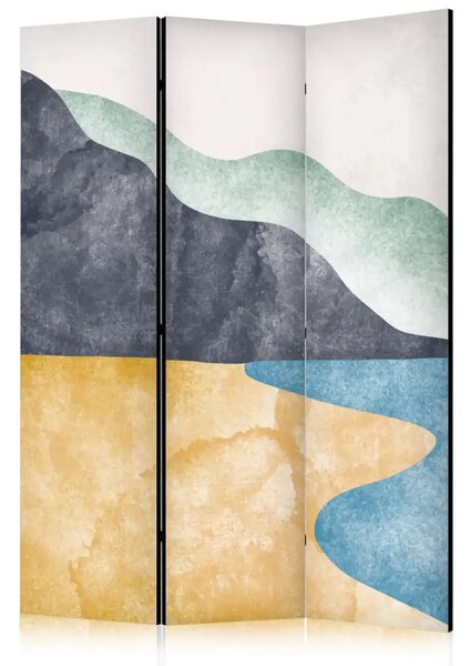 Paravento Spiaggia minimalista - vista sottile del mare e delle rocce