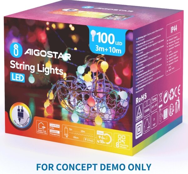 Aigostar - Decorazione LED per esterni 504xLED IP44 bianco caldo farfalla