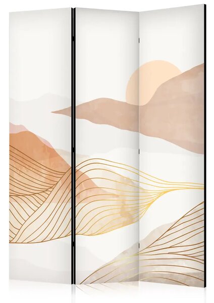 Paravento design Forme astratte - composizione in colori pastello