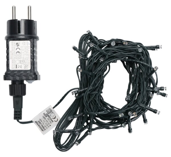 Aigostar - Catena natalizia LED da esterno 50xLED/8 funzioni 8m IP44 bianco caldo