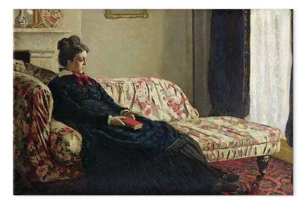 Quadro famoso Claude Monet - Meditazione, o Madame Monet sul divano