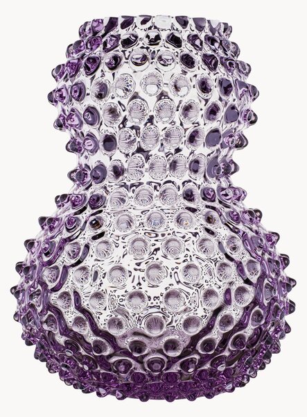Vaso in vetro soffiato Hobnail, alt. 20 cm