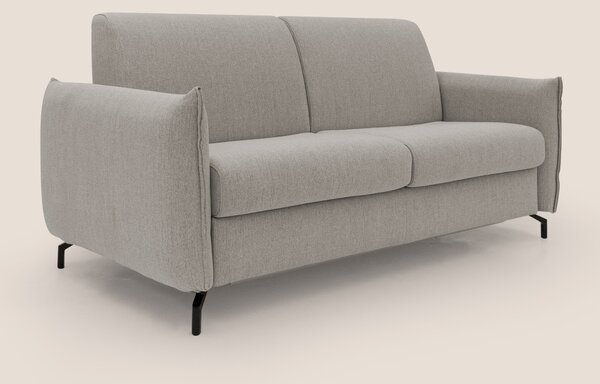 Divano Letto 2 Posti 175x95x96 cm in Tessuto Beige