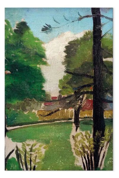 Riproduzione Henri Rousseau - Schizzo, veduta del Parco Montsouris