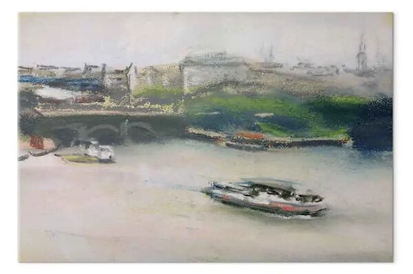 Riproduzione quadro Max Liebermann - Binnenalster con il Lombardsbrücke, Amburgo