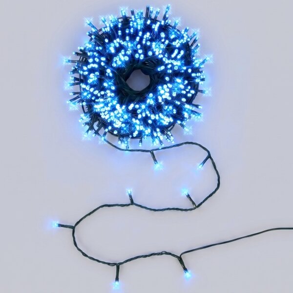 Aigostar - Catena luminosa natalizia LED da esterno 200xLED 23m IP44 blu