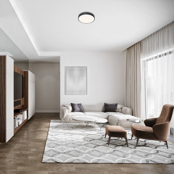Rabalux 3314 - Plafoniera LED TESIA LED/36W/230V 40 cm nera