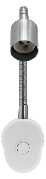 Osram - Lampada da parete flessibile PLUG TUBE FLEX 1xGU10/5W/230V cromo opaco/bianco