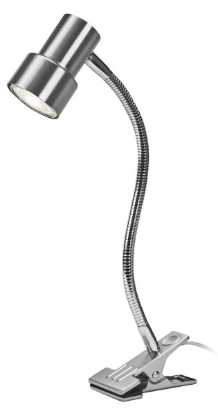 Osram - Lampada con clip CLIP STEP FLEX 1xGU10/5W/230V cromo opaco