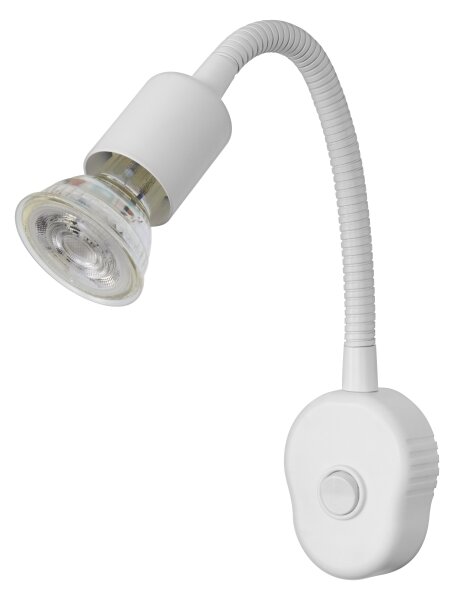 Osram - Lampada da parete flessibile PLUG TUBE FLEX 1xGU10/5W/230V bianca