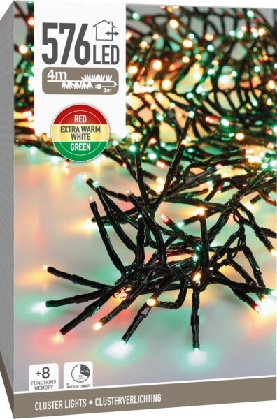 Catena luminosa natalizia da esterno a LED 576xLED/230V/8 funzioni 7,2 m IP44 multicolore