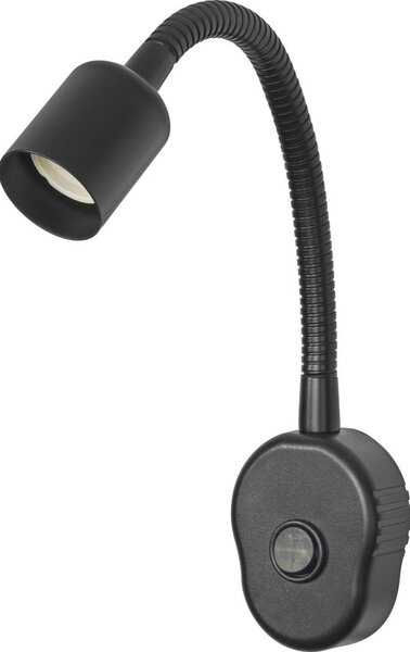 Osram - Lampada da parete flessibile PLUG TUBE FLEX 1xGU10/5W/230V nera