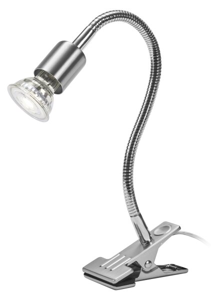 Osram - Lampada con clip CLIP TUBE FLEX 1xGU10/5W/230V cromo opaco