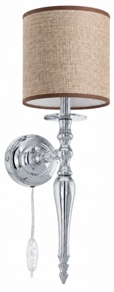 BRILAGI - Lampada da parete NUBILA 1xE27/60W/230V cromo lucido/marrone