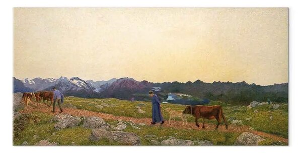 Quadro famoso Giovanni Segantini - Il trittico della natura La natura