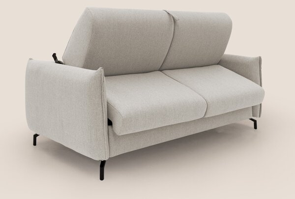 Scarlet divano letto in tessuto misto cotone impermeabile T19 panna